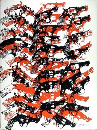 Serigrafia Arman - Bloody Guns