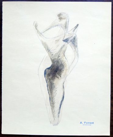Non Tecnico Àngel - Boceto escultura - Original Drawing