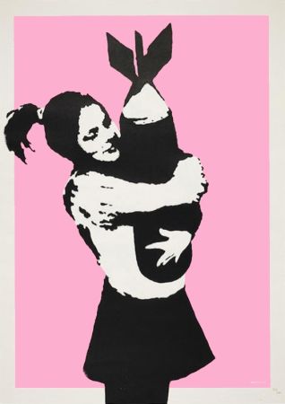 Serigrafia Banksy - BOMB LOVE (BOMB HUGGER)