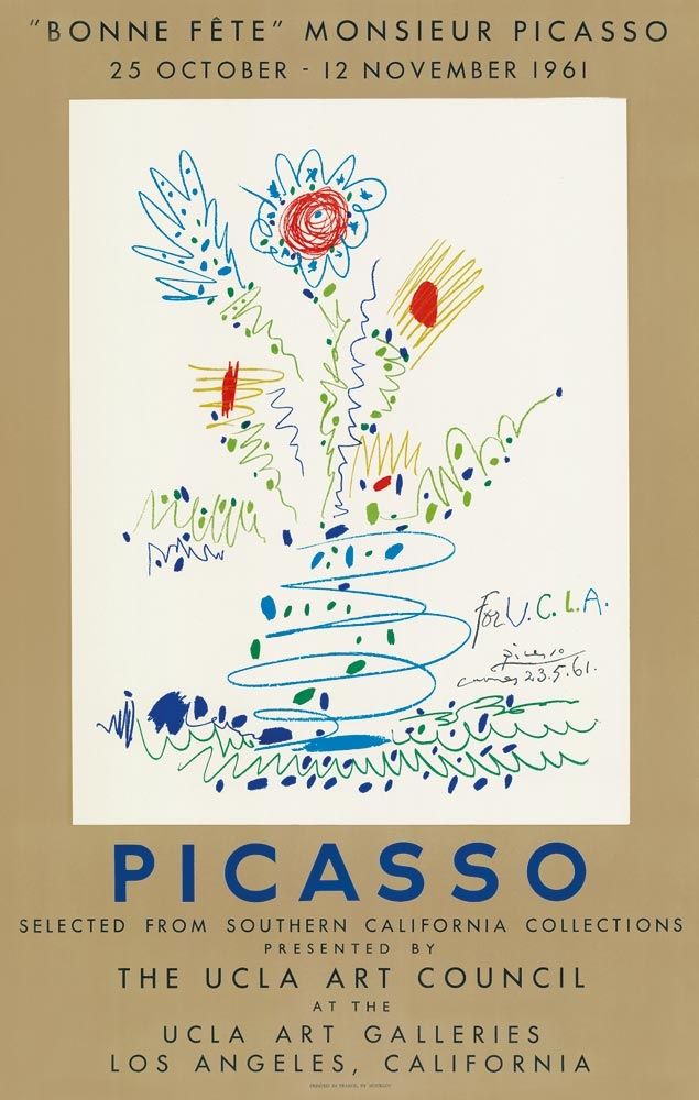 Litografia Picasso - Bonne fête Monsieur Picasso