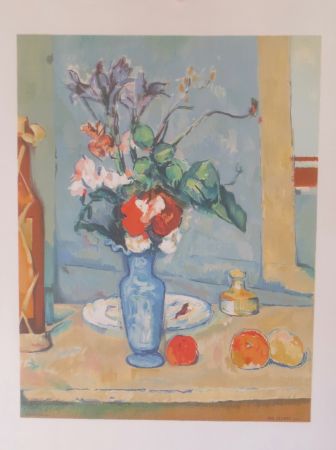Litografia Cezanne - Bouquet de fleurs