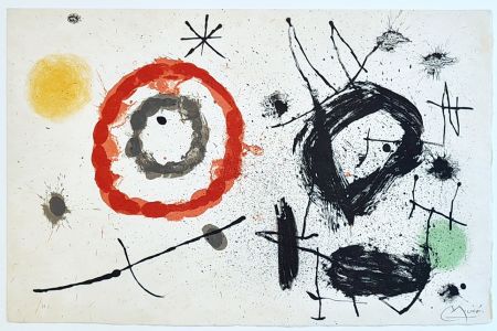 Litografia Miró - Bouquet de rêves pour Neila, XI 