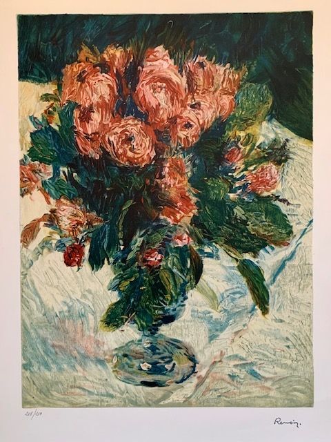 Litografia Renoir - Bouquet of roses