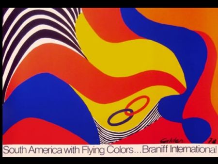 Serigrafia Calder - BRANIFF SOUTH AMERICA