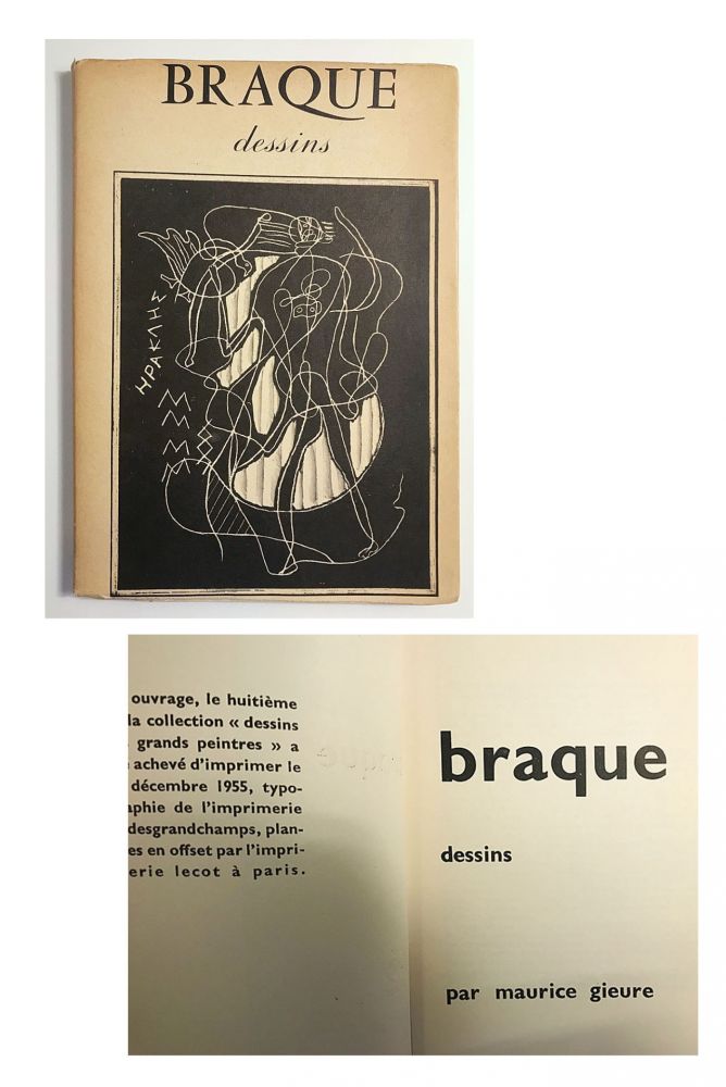 Libro Illustrato Braque - Braque dessins (1955)