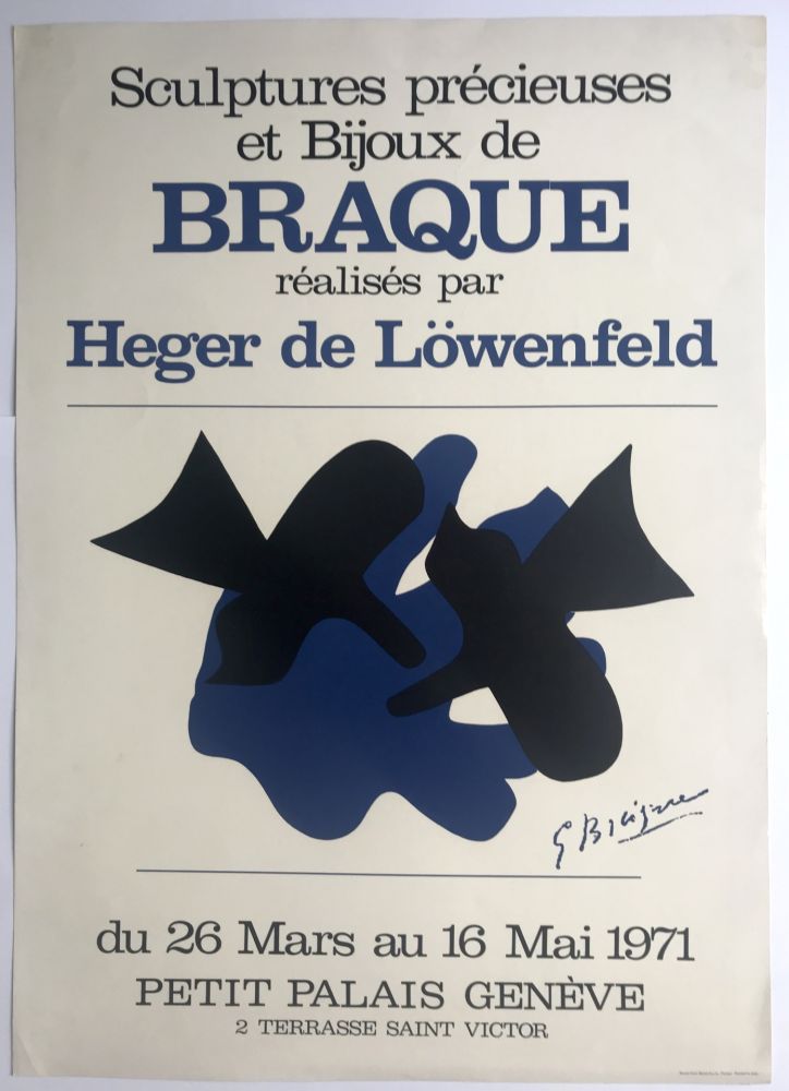 Manifesti Braque - Braque & Heger de Löwenfeld / Petit Palais, Genève