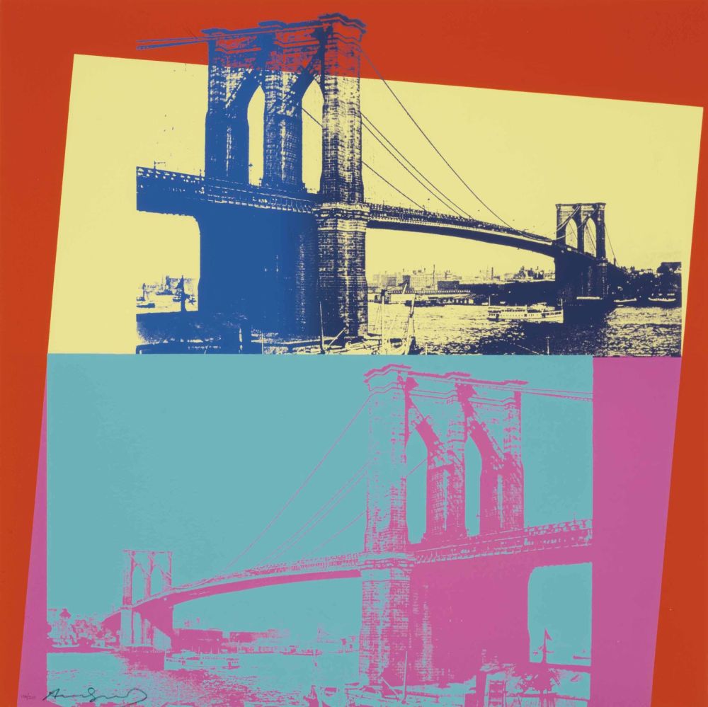 Serigrafia Warhol - Brooklyn Bridge