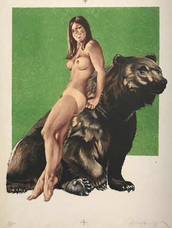Litografia Ramos - Browned Bear