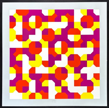 Serigrafia Munari - Bruno Munari (1907–1998) – Peano Curves – Screen print on Fabriano paper – 1991