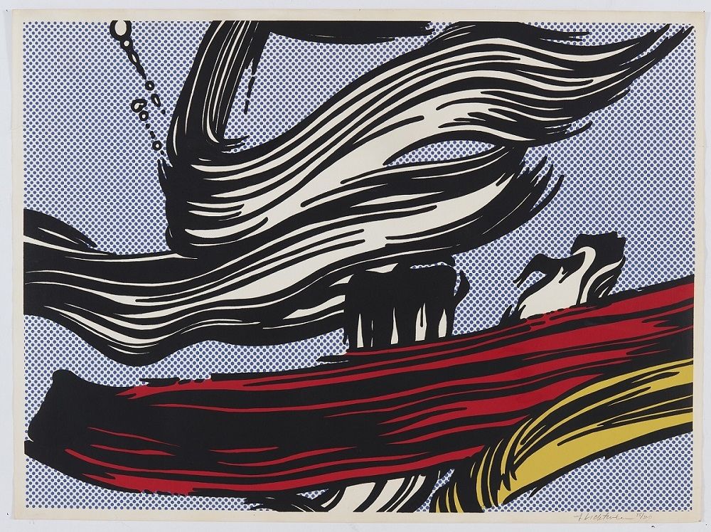Serigrafia Lichtenstein - Brushstrokes