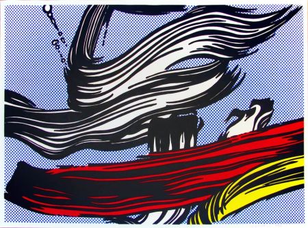 Serigrafia Lichtenstein - Brushstrokes