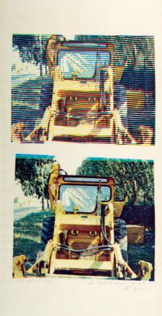 Serigrafia Jacquet - Bulldozer - 1968