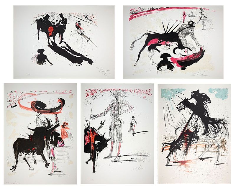 Litografia Dali - Bullfight Suite (Tauromachie)