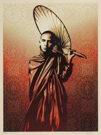 Serigrafia Fairey - Burmese Monk