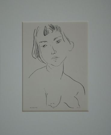 Litografia Matisse - Buste d'une femme