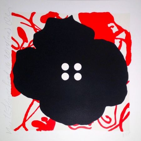 Serigrafia Sultan - Button Flower Red
