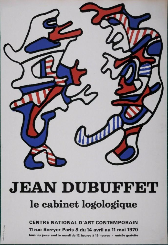 Litografia Dubuffet - Cabinet Logologique National Contemporary Art Center, 1971