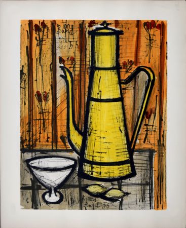 Litografia Buffet - Cafetière jaune, 1960 - Hand-numbered!