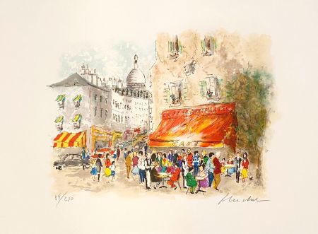 Litografia Huchet - Café Montmartre