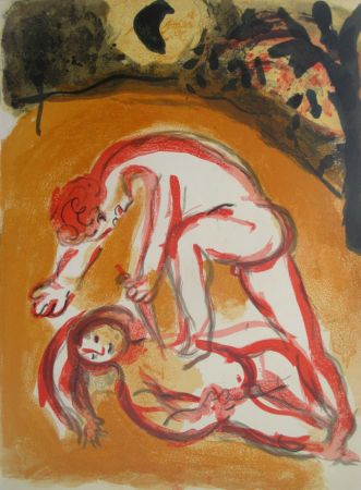 Litografia Chagall - Cain et Abel