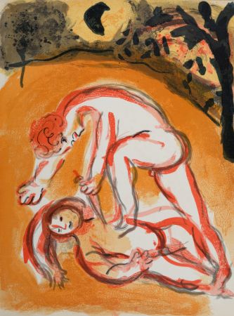 Litografia Chagall - Cain et Abel, 1960