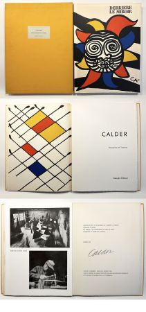 Libro Illustrato Calder - CALDER OISELEUR DU FER. DERRIÈRE LE MIROIR N° 156 DE LUXE SIGNÉ. 9 lithographies (1966).