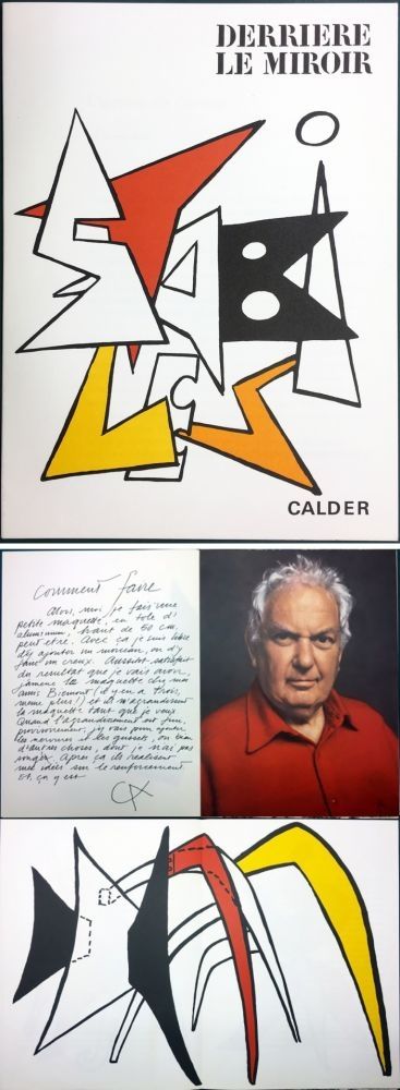 Libro Illustrato Calder - CALDER. STABILES. Derrière le Miroir n° 141. 8 LITHOGRAPHIES ORIGINALES (1963).