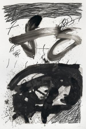 Litografia Tàpies - Calligraphique