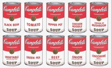 Serigrafia Warhol (After) - Campbell soup 10 silkscreens