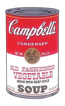 Serigrafia Warhol - Campbell’s Old fashioned Vegetable Soup