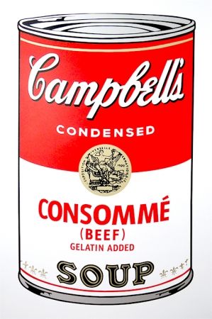 Serigrafia Warhol (After) - Campbell's Soup - Consommé