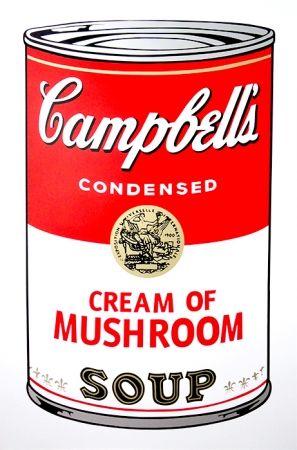 Serigrafia Warhol (After) - Campbell's Soup - Mushroom