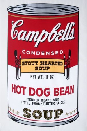 Serigrafia Warhol - Campbell's Soup: Hot Dog Bean