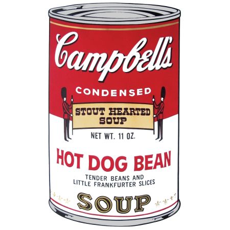 Serigrafia Warhol - Campbell's Soup: Hot Dog Bean