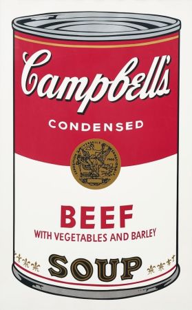 Serigrafia Warhol - Campbell's Soup I: Beef with Vegetables and Barley
