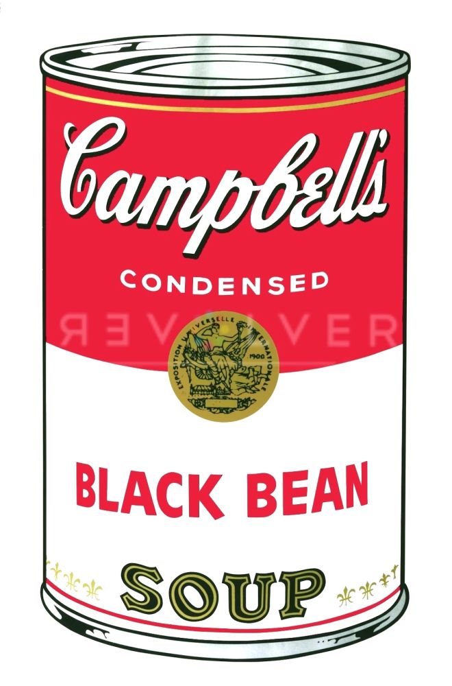 Serigrafia Warhol - Campbell's Soup I: Black Bean (FS II.44)