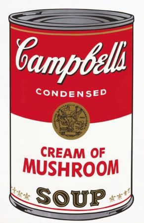 Serigrafia Warhol - Campbell's Soup I: Cream of Mushroom by Andy Warhol