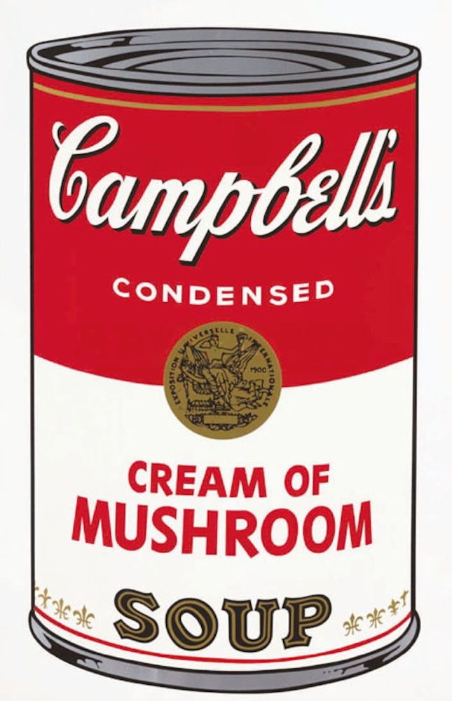 Serigrafia Warhol - Campbell’s Soup I: Cream of Mushrooms