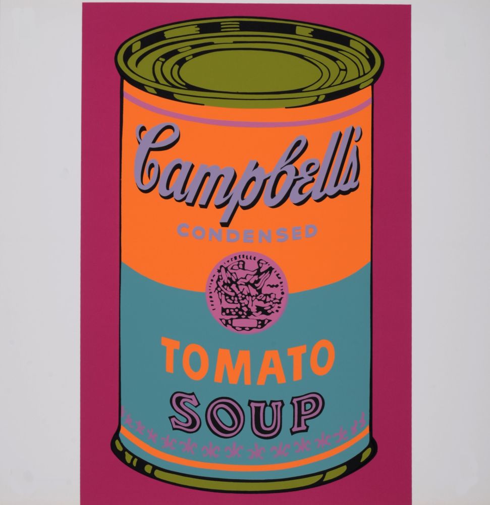 Serigrafia Warhol - Campbell's Tomato Soup, 1968 - Scarce Banner edition!