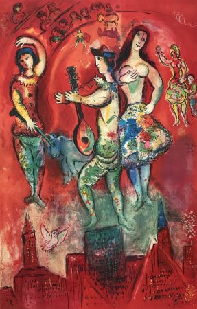 Litografia Chagall - Carmen