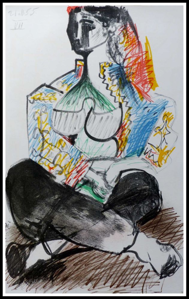 Litografia Picasso (After) - CARNET DE CALIFORNIE VIII