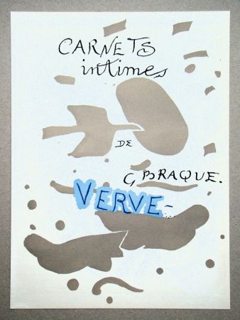 Litografia Braque - Carnets Intimes de Georges Braque