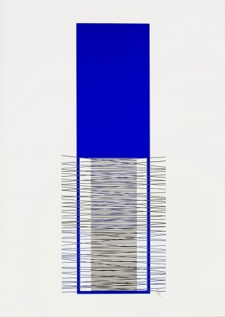 Serigrafia Soto - Caroni (Blue) 