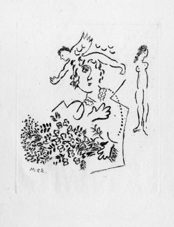 Acquaforte Chagall - Carte de Voeux
