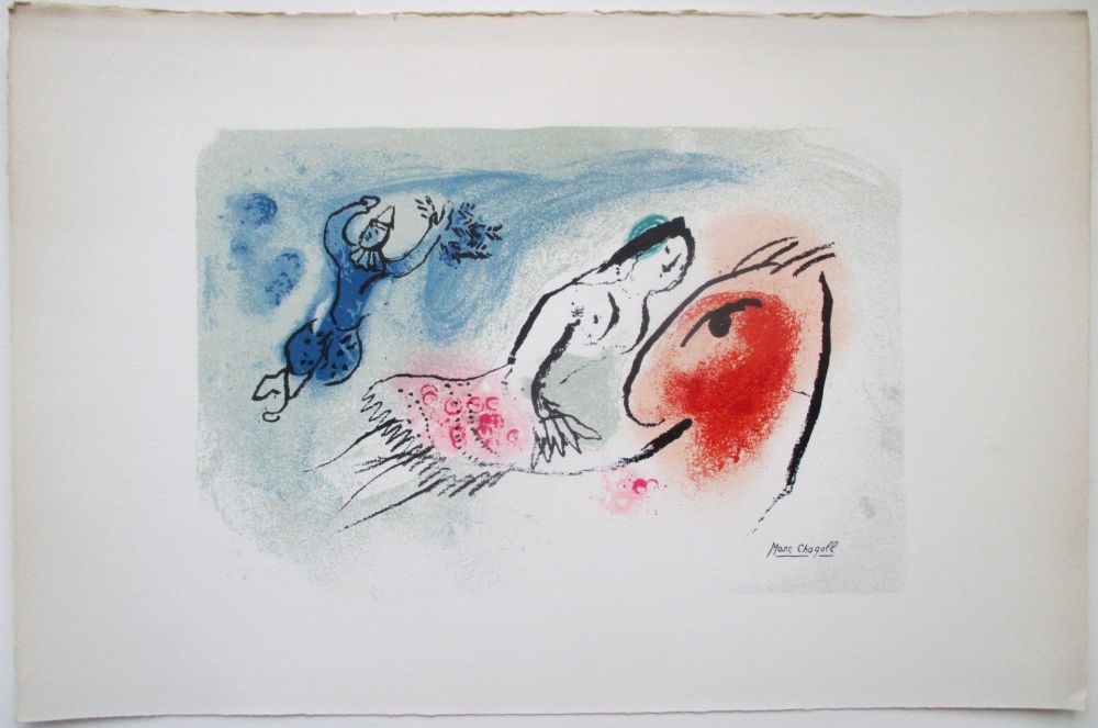 Litografia Chagall - Carte de Voeux pour Aimé Maeght