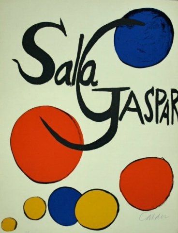 Litografia Calder - Cartel Sala Gaspar