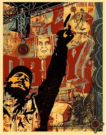 Serigrafia Fairey - Castro Collage