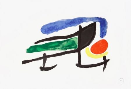 Litografia Miró - Catalogue Cover for the exhibition “Miro el tapis de Tarragona”, 1970
