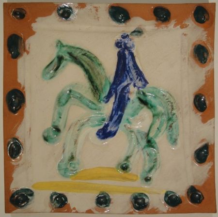 Ceramica Picasso - Cavalier and horse / Cavalier et cheval