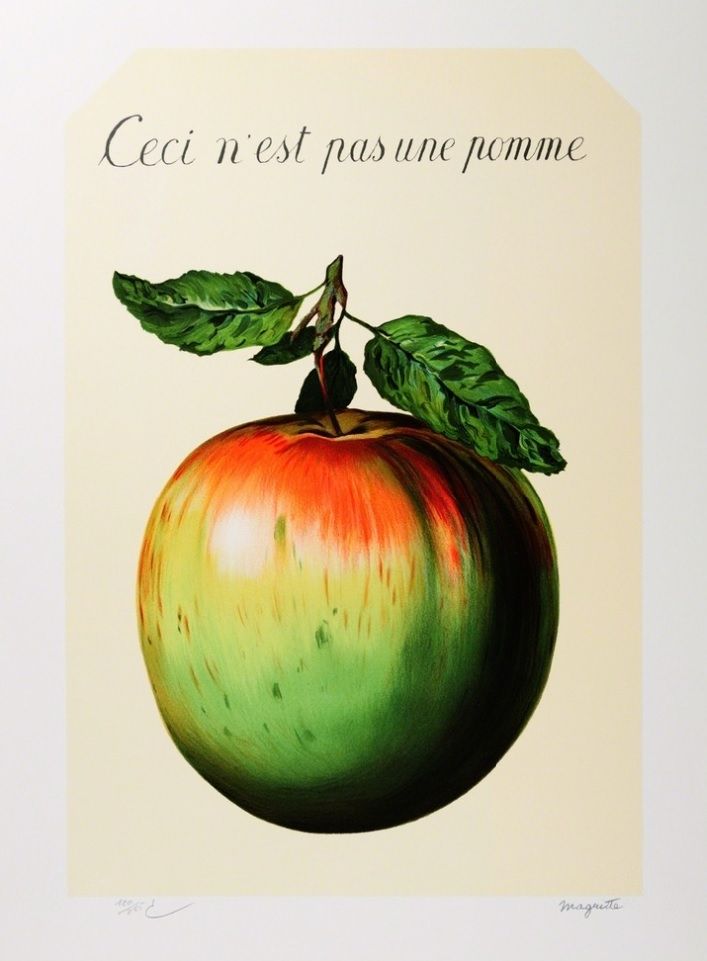 Litografia Magritte - Ceci n'est pas une pomme
